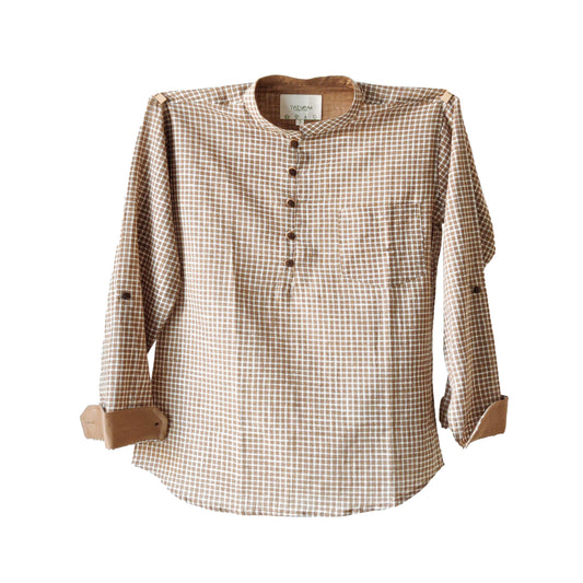 Beige Short Kurta